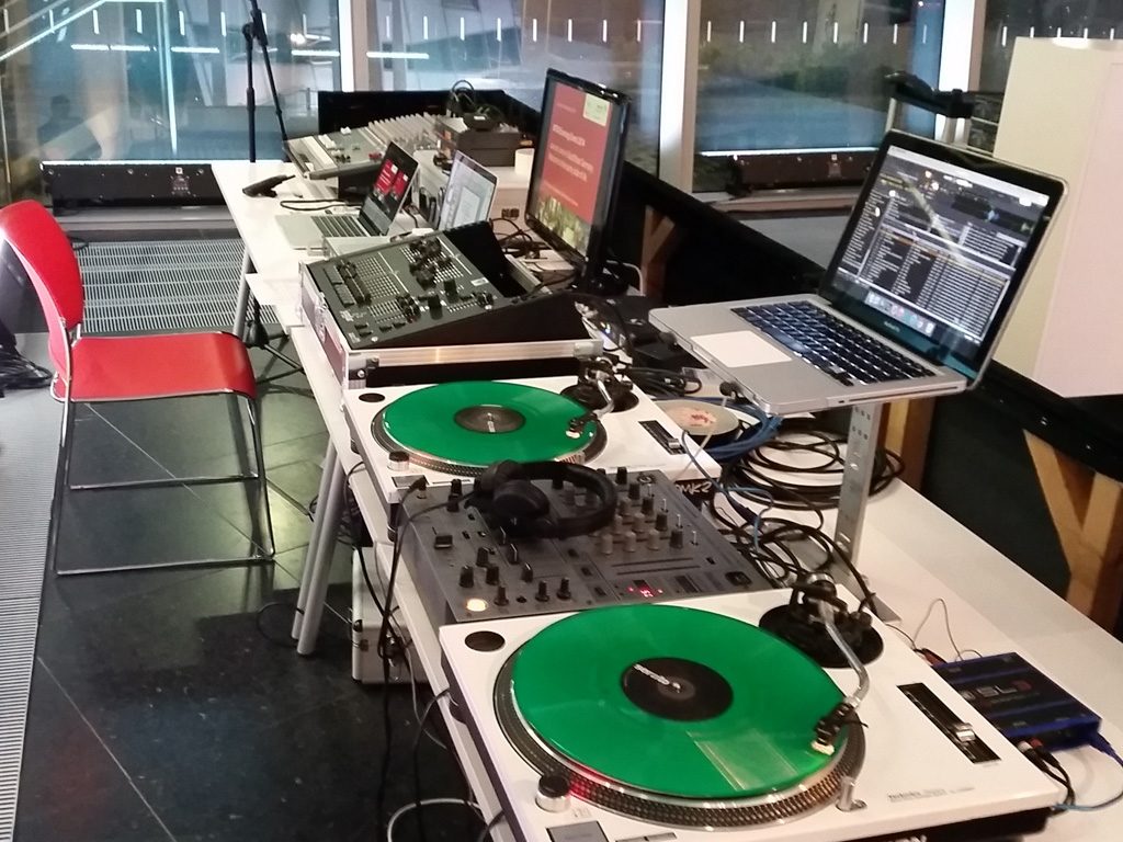 DJ AV Area at Siemens Food Tasting Event