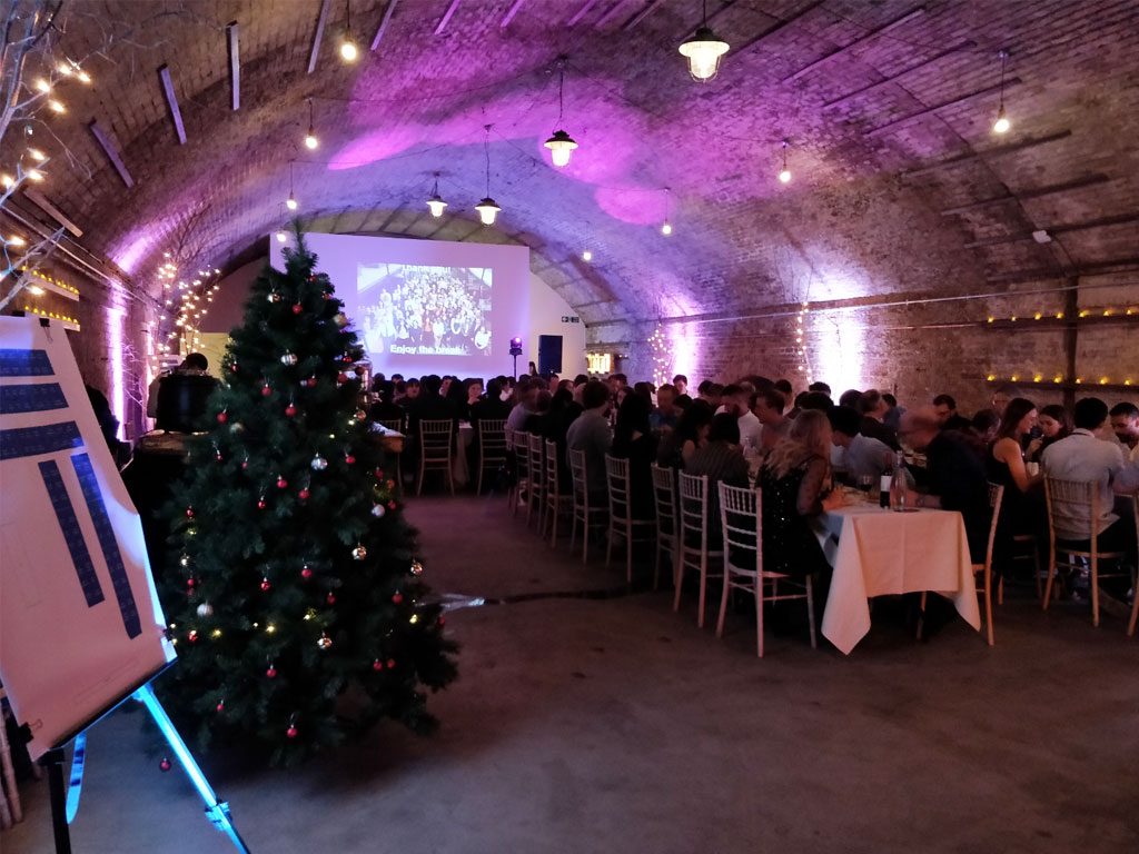 Christmas Party Guests Dining