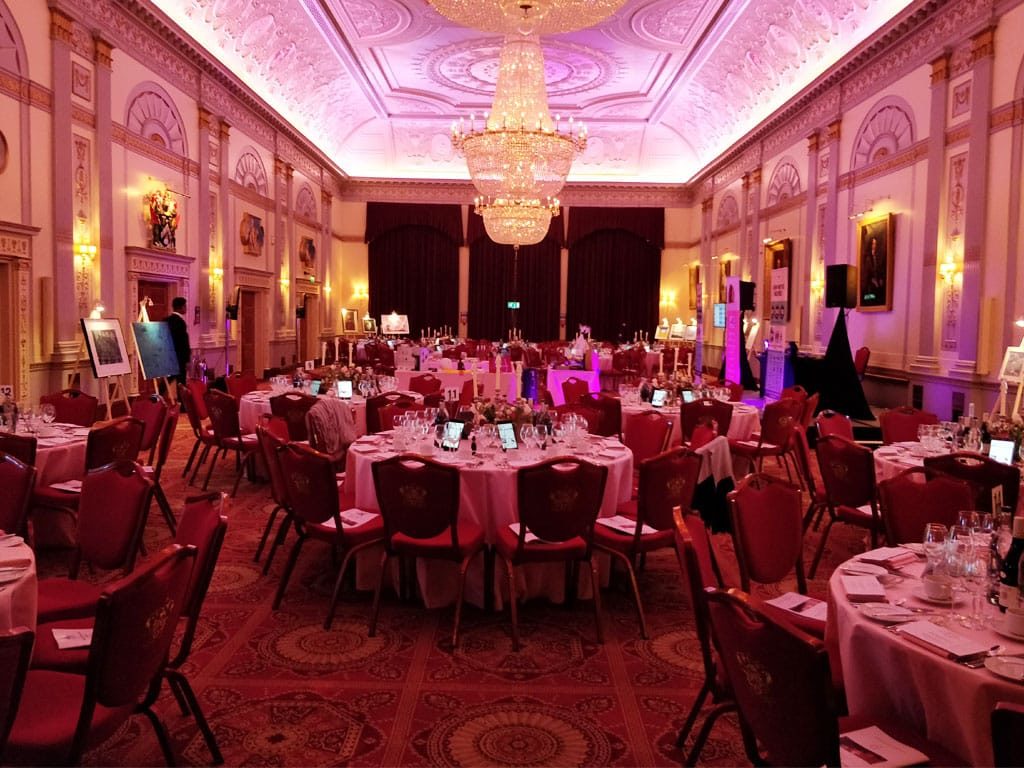Miracles Inn charity gala event at Plaisterers' Hall ballroom, London
