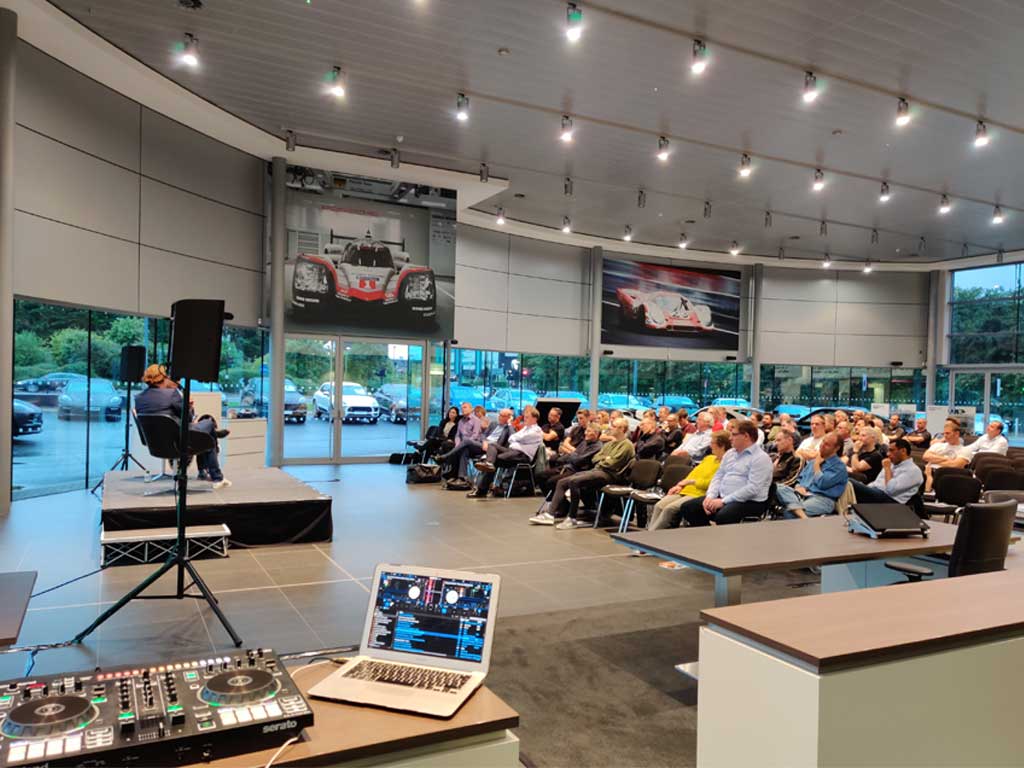 Guests Speakers At Porsche Garage