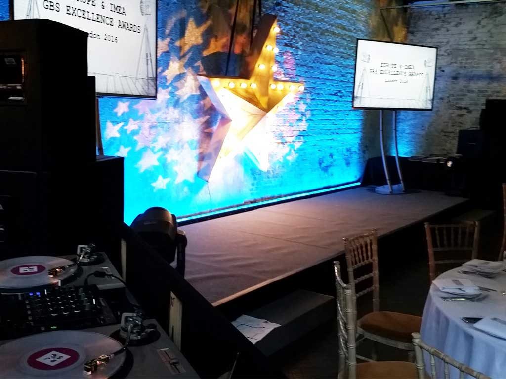 Staging TVs decor at P&G Gala Awards