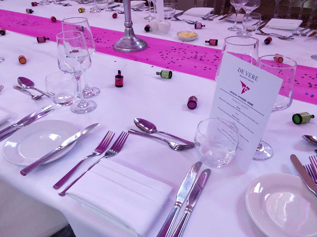 Tables De Vere Corporate Party