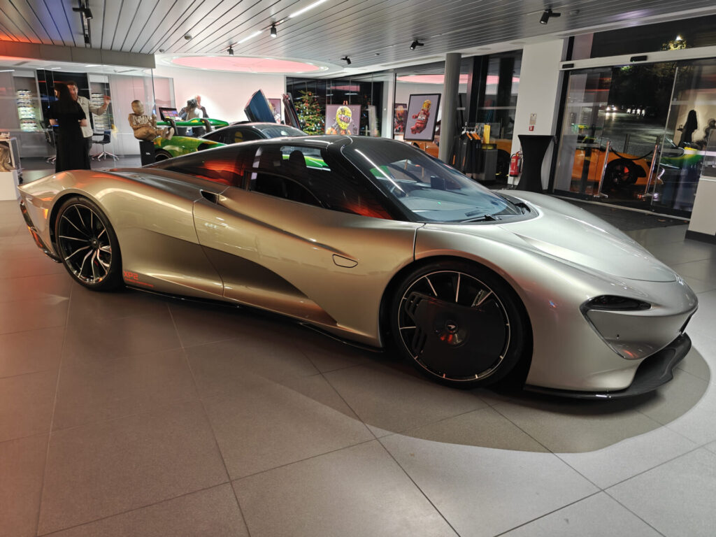 McLaren Ascot showroom launch event with entertainment