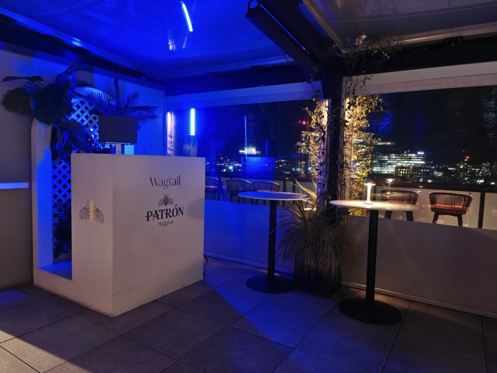 40th birthday rooftop party at Wagtail Bar in the City of London