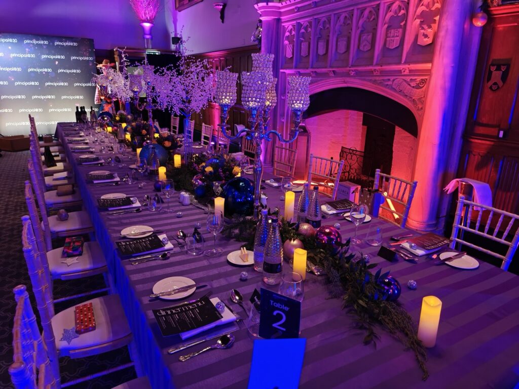 Staff party celebrating 30 years of event organising